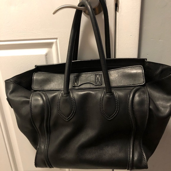 Celine mini luggage tote black preloved authentic - Picture 5 of 6